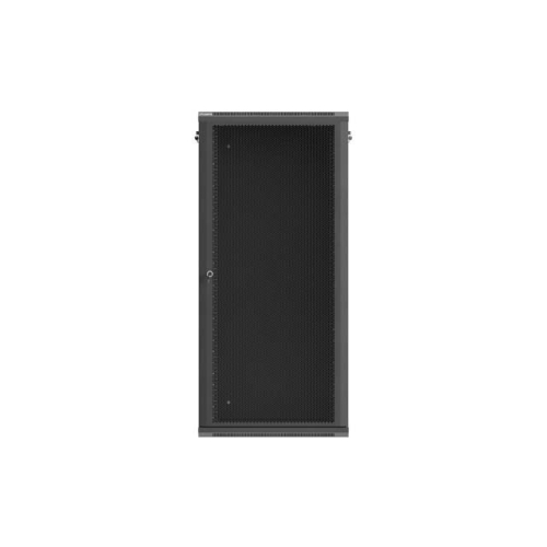 Szafa instalacyjna rack wisząca 19 cali 27U 600x450 czarna drzwi perforowane (flat pack)-26097918