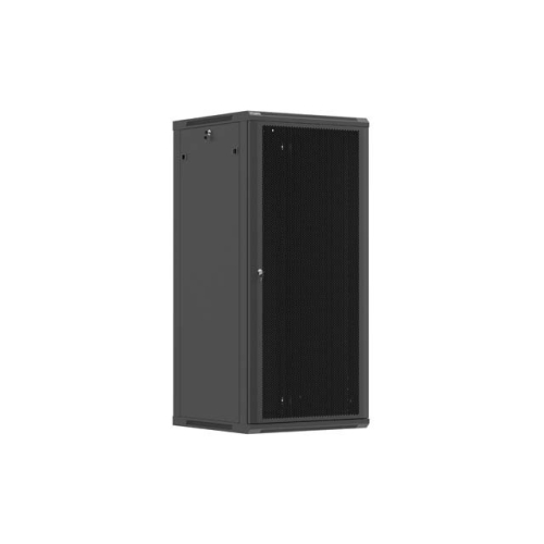 Szafa instalacyjna rack wisząca 19 cali 27U 600x600 czarna drzwi perforowane (flat pack)-26097932
