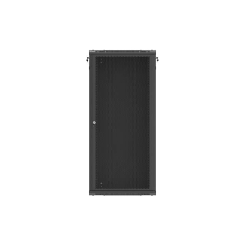 Szafa instalacyjna rack wisząca 19 cali 27U 600x600 czarna drzwi perforowane (flat pack)-26097933