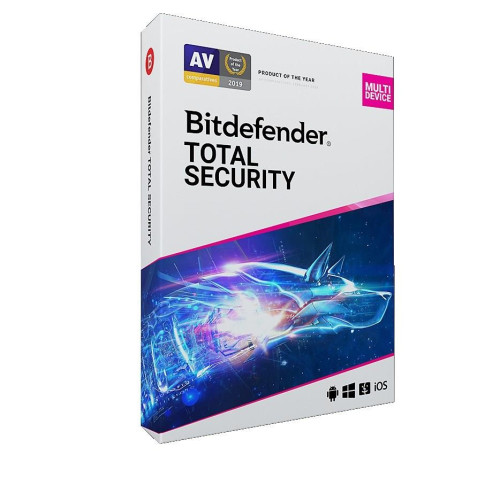 BITDEFENDER Total Security (5 stan.; 12 miesięcy; Wersja cyfrowa; Domowa, Komercyjna)-2609975