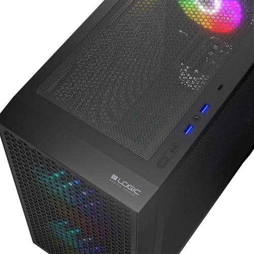 Obudowa Logic DART PRO ARGB MINI USB-C Czarna-26253349