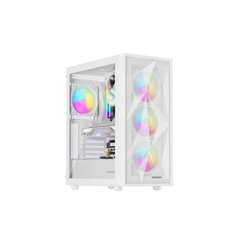 OBUDOWA GENESIS DIAXID 605 ARGB MIDI TOWER Z OKNEM USB-C BIAŁA-26315307