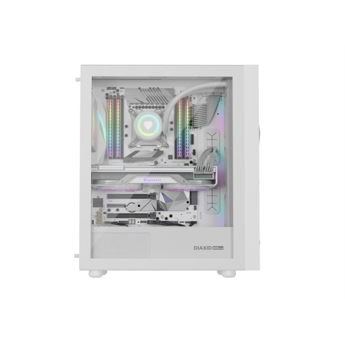 OBUDOWA GENESIS DIAXID 605 ARGB MIDI TOWER Z OKNEM USB-C BIAŁA-26315319