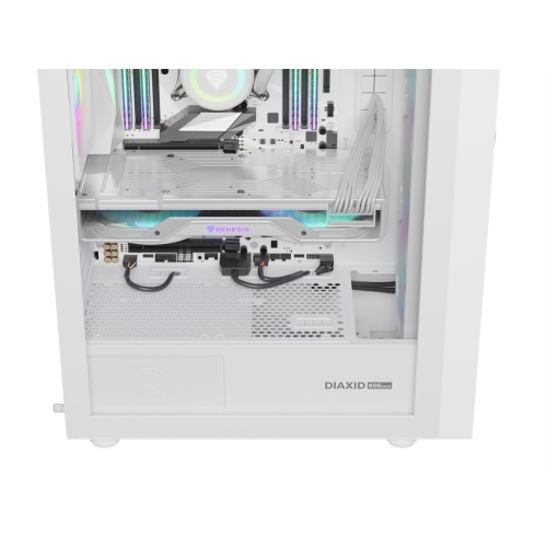 OBUDOWA GENESIS DIAXID 605 ARGB MIDI TOWER Z OKNEM USB-C BIAŁA-26315328