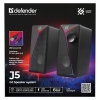 DEFENDER GLOSNIKI PC J5 2.0 6W LED USB CZARNE 65965-26451344