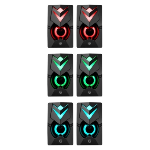 DEFENDER GLOSNIKI PC J4 2.0 6W LED USB CZARNE 65964-26451329