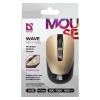 DEFENDER MYSZ BEZPRZEWODOWA WAVE MM-995 RF SILENT CLICK BRĄZOWA 52992-26515808