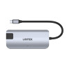 UNITEK HUB USB-C 2X USB-A,HDMI 2.0, RJ-45,PD 100W-2653313