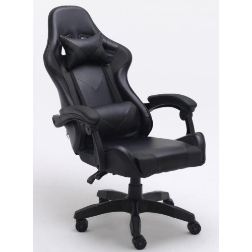 FOTEL OBROTOWY GAMINGOWY KRZESŁO REMUS CZARNY-2927580