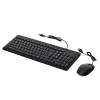 Zestaw klawiatura + mysz HP 150 Wired Mouse and Keyboard przewodowe czarne 240J7AA-3022263