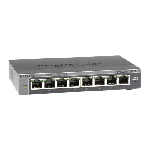 Switch NETGEAR GS108E-300PES (8x 10/100/1000Mbps)-3092664