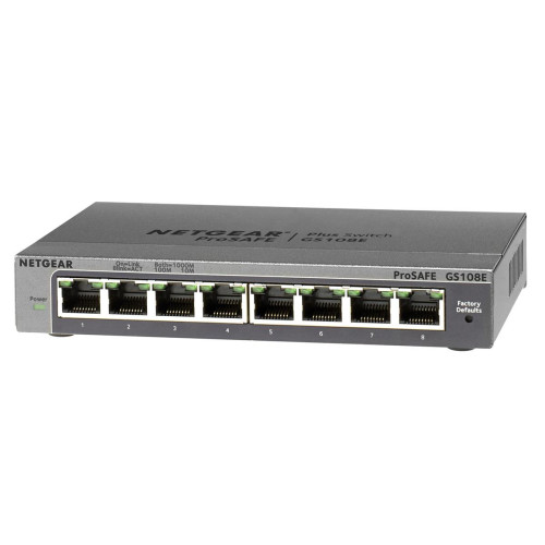 Switch NETGEAR GS108E-300PES (8x 10/100/1000Mbps)-3092666