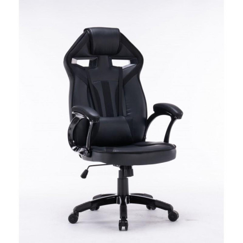FOTEL OBROTOWY GAMINGOWY KRZESŁO DRIFT CZARNY-3222117