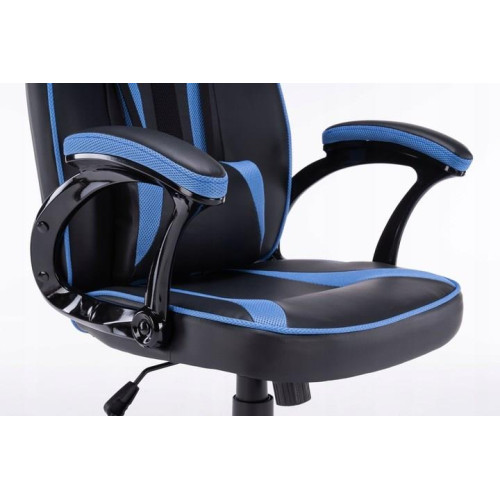 FOTEL OBROTOWY GAMINGOWY KRZESŁO DRIFT NIEBIESKI-3231031