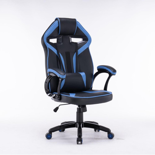 FOTEL OBROTOWY GAMINGOWY KRZESŁO DRIFT NIEBIESKI-3231032