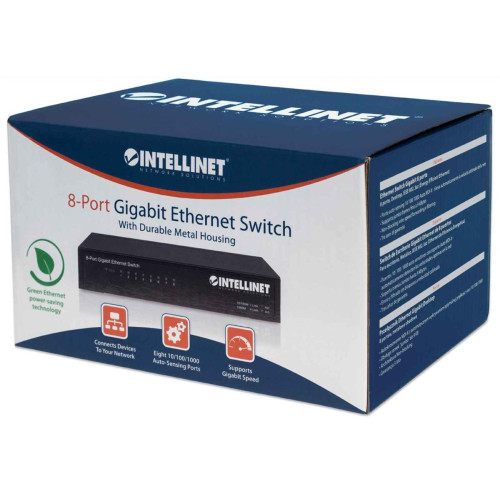 INTELLINET SWITCH GIGABIT 8X 10/100/1000 MBPS RJ45 DESKTOP METALOWY 530347-3231914