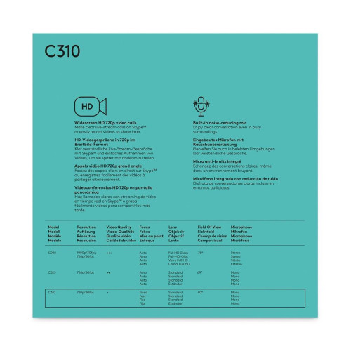 Kamera internetowa Logitech HD C310 960-001065-3355023