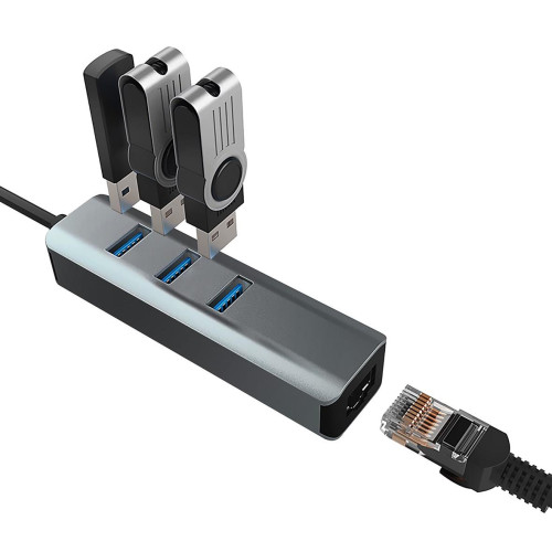VAKOSS HUB USB 3.0 ETHERNET TC-4502X-3433562