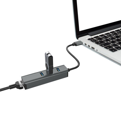 VAKOSS HUB USB 3.0 ETHERNET TC-4502X-3433563