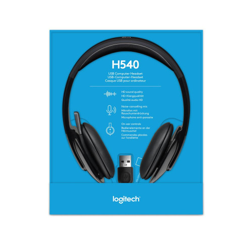 Słuchawki Logitech H540 981-000480 (kolor czarny)-3636516