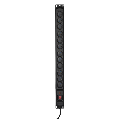 Listwa przeciwprzepięciowa Activejet COMBO/12gn/1,5m/cz (12 x UTE; 10 A (2500 W); 1,5m; kolor czarny)-534793