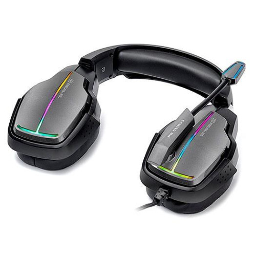 Słuchawki gamingowe REAL-EL GDX-7780 SURROUND 7.1 (black, RGB, z wbudowanym mikrofonem)-3705180