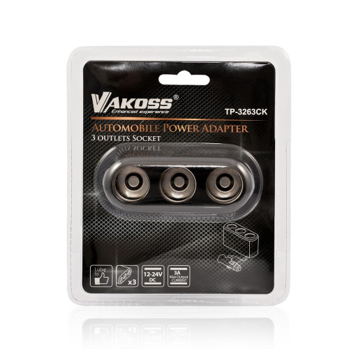 Ładowarka samochodowa do smartfona VAKOSS TP-3263CK (3000 mA)-3713736