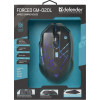 DEFENDER MYSZ PRZEWODOWA FORCED GM-020L 800/1800/2400/3200 DPI 6P + PODKŁADKA + GRA 52020-3994765
