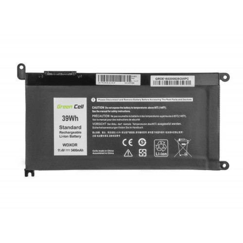 GREEN CELL BATERIA DE150 WDX0R WDXOR DO DELL INSPIRON 13 5378 5379 14 5482 15 5568 5578 5579 7560 7570 17 5770 3400MAH 1