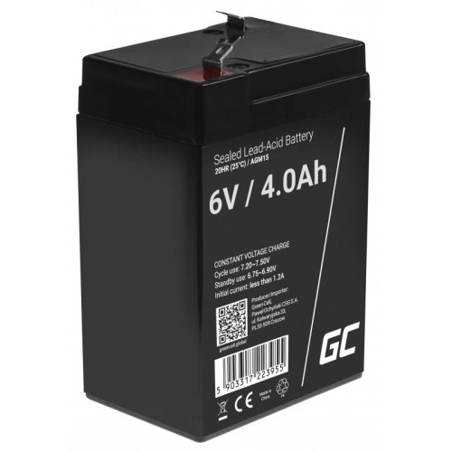 GREEN CELL AKUMULATOR ŻELOWY AGM15 6V 4AH-4349252