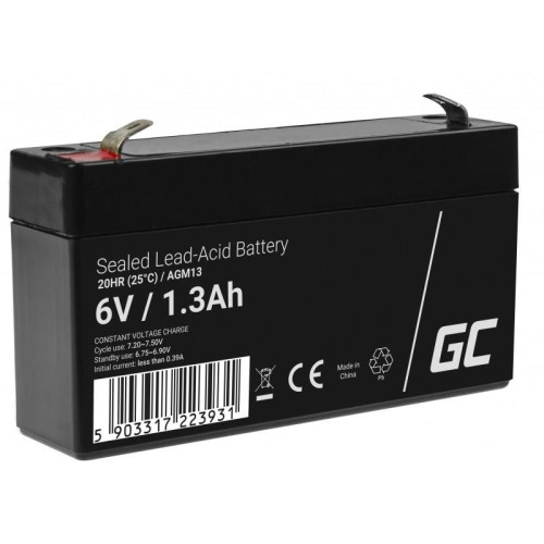 GREEN CELL AKUMULATOR ŻELOWY AGM13 6V 1.3AH-4349257