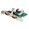 Karta rozszerzeń/Kontroler PCI Express RS232 Serial Port, 2xDB9, Chipset: ASIX99100-590793
