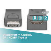 Adapter Displayport 1080p 60Hz FHD Typ DP/HDMI A M/Ż czarny-4416191