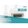 Kabel adapter Displayport 1080p 60Hz FHD Typ miniDP/DVI-D (24+1) M/M biały 2m-4416229