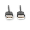 Kabel połączeniowy USB 2.0 HighSpeed Typ USB A/USB A M/M czarny 1m-4416545