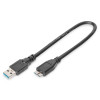 Kabel połączeniowy USB 3.1 Gen.1 SuperSpeed 5Gbps Typ USB A/microUSB B M/M czarny 0,25m-4417037