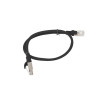 Patchcord KAT.6 0.5m Fluke Passed Czarny-4418946
