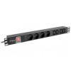 Listwa zasilająca Rack PDU 1U 10A 4X 230V PL 4X IEC C13 2m C14 czarna-7810517