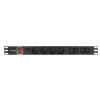 Listwa zasilająca Rack PDU 1U 4x PL + 4x IEC C13 2m 10A czarna -4419579