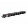 Listwa zasilajaca Rack PDU 19" 1U 16A 7X SCHUKO 2m czarna-7810525