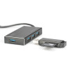 HUB/Koncentrator 4-portowy USB 3.0 SuperSpeed, aktywny, aluminium-4419679