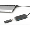 HUB/Koncentrator 4-portowy USB 3.0 SuperSpeed, aktywny, aluminium-4419680