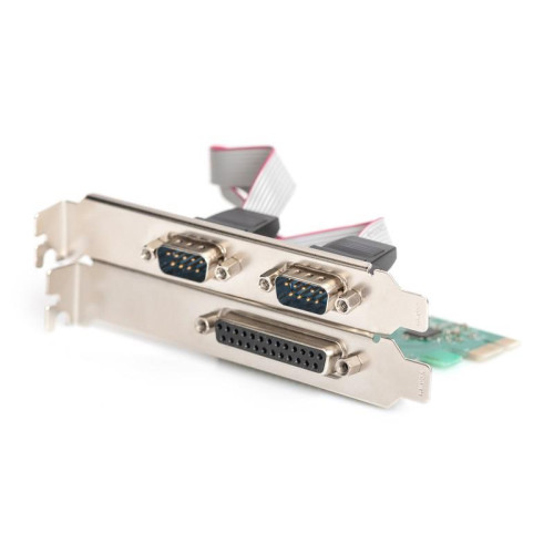 Karta rozszerzeń/Kontroler LPT/RS232 PCI Express, 1xDB25 2xDB9, Low Profile, Chipset: AX99100-4416042