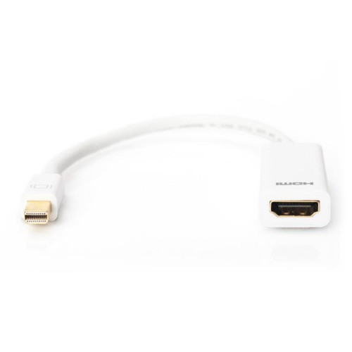 Kabel adapter Displayport 1080p 60Hz FHD Typ miniDP/HDMI A M/Ż biały 0,15m-4416214