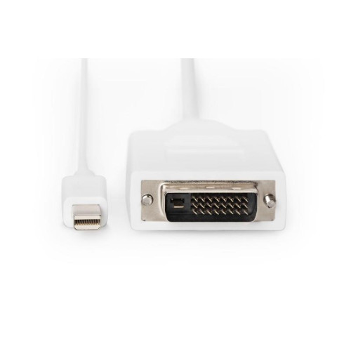 Kabel adapter Displayport 1080p 60Hz FHD Typ miniDP/DVI-D (24+1) M/M biały 2m-4416226