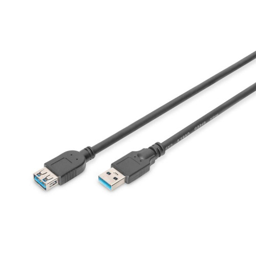 Kabel przedłużający USB 3.1 Gen.1 SuperSpeed 5Gbps Typ USB A/USB A M/Ż czarny 1,8m-4416315