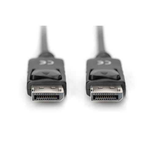 Kabel połączeniowy DisplayPort z zatrzaskami 4K 60Hz UHD Typ DP/DP M/M czarny 1m-4417073
