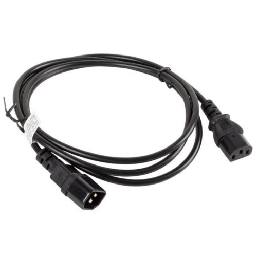 Przedłużacz kabla zasilającego IEC 320 C13 - C14 1.8M czarny-4419102