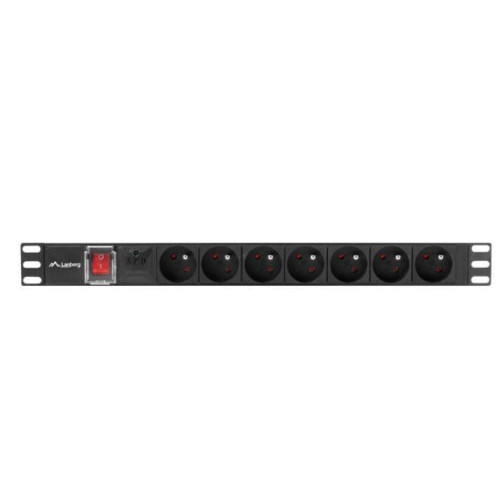 Listwa zasilająca Rack PDU 1U 7x PL 2m 16A czarna-4419582