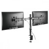 Uchwyt biurkowy na 2 monitory LCD MC-884 17-32 cale 2x8kg (max 16kg) vesa 75x75 oraz 100x100-4424267
